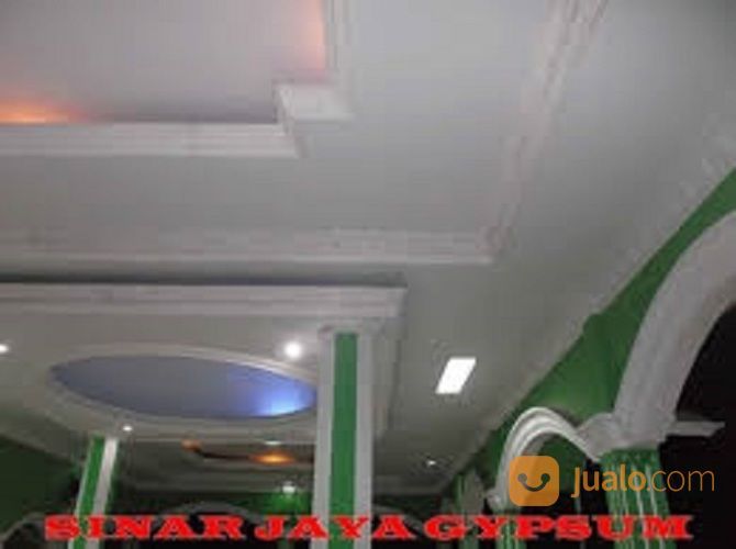 Pasang Plafon-Partisi Gypsum/PVC + Kusen-Jendela-Pintu Alumunium + Atap Baja Ringan+Cat Motif