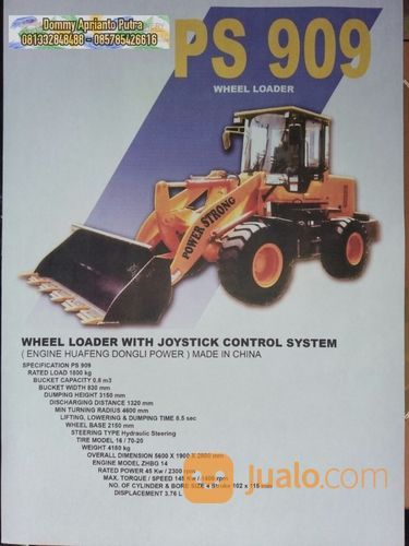 Wheel Loader 0,8 Kubik Ponorogo | Wheel Loader Power Strong & Lonking 1 M3 Ponorogo