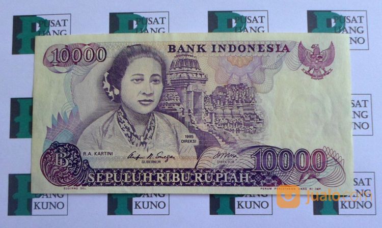 Uang Kuno 10000 Rupiah Tahun 1985 RA Kartini