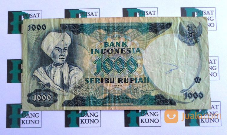 Uang Kuno 1000 Rupiah Tahun 1975 Diponegoro