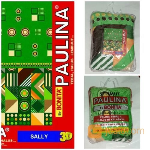 Selimut Paulina By Bonita Ukuran 160x200 Motif Sally