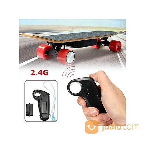 Skateboard Papan Seluncur Listrik Elektrik Pakai Remote Wireless New