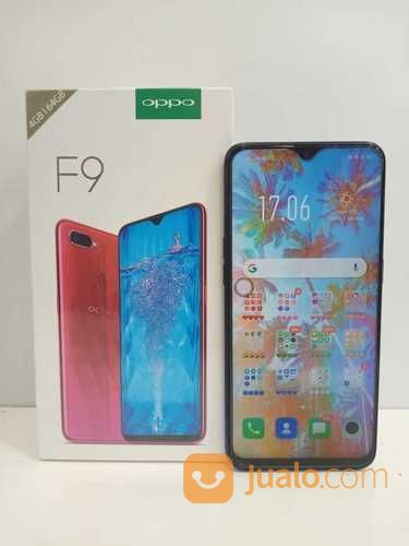 OPPO F9 4/64GB Second Fullset Mulus COD Wilayah Jakarta