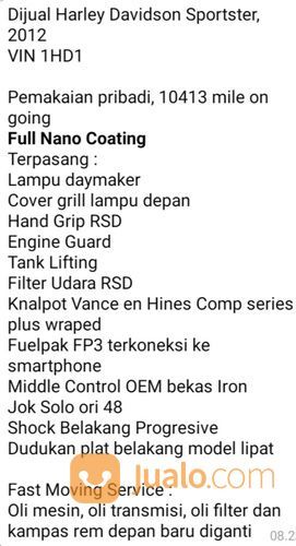 Harley Davidson Sportster 2012