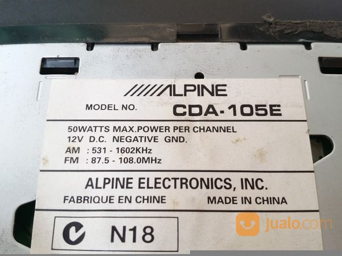 Alpine CDA-105E Tape Mobil