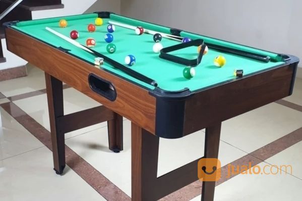 Meja Billiard Biliar Bilyar MURREY 4ft MDF Original Bonus Komplit