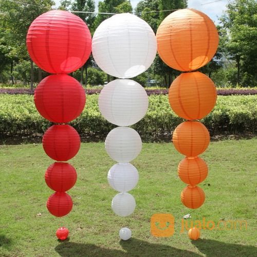 LAMPION GANTUNG KAIN (Bukan Kertas)