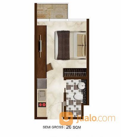 Apartemen Puri Mansion Tower Beryl (Studio)