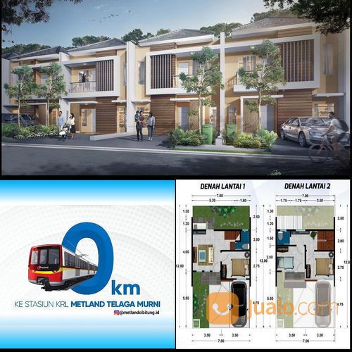 Rumah Terhubung Ke Stasiun KRL Telaga Murni