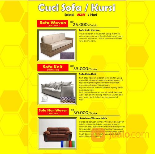 CUCI SOFA 1 HARI SELESAI