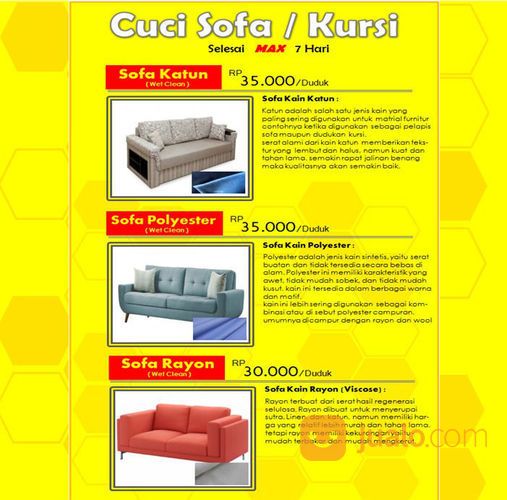 CUCI SOFA 1 HARI SELESAI