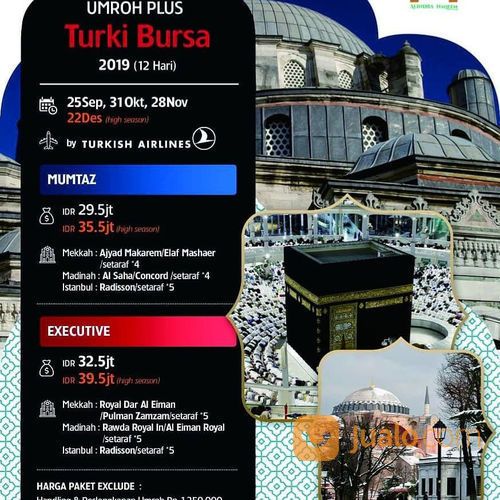Paket Umroh Plus Turki Bursa Alindra Haqeem