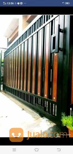 Pagar Gerbang Pagar Geser Bahan Pipa Hollow Dan Grc