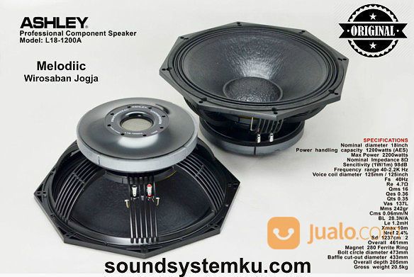 Speaker PA 18 Inch Ashley L18 1200