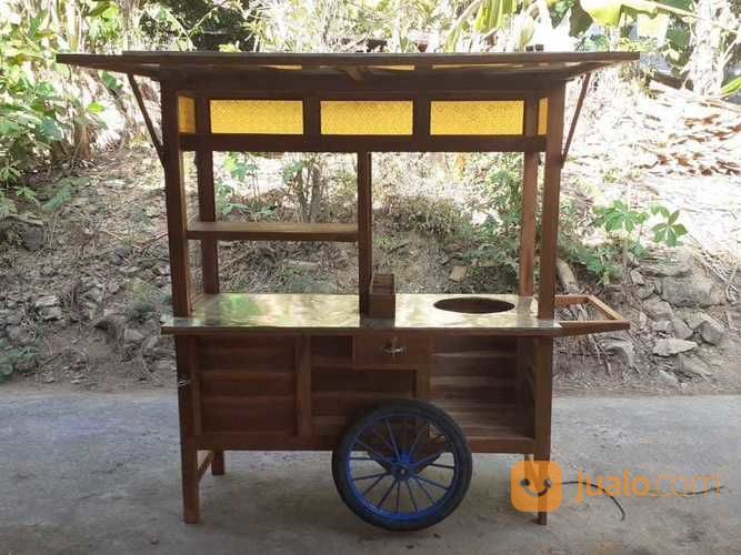 Gerobak Usaha Gorengan Bahan Kayu Mahoni Bukan Gerobak Alumunium Gerobak Rombong