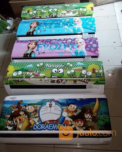 Kipas Angin Kekinian, Kipas AC Ukuran 2pk-3pk, Gambar Karakter, Remote, Minimalis