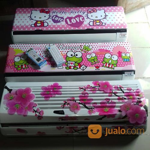 Kipas Angin Kekinian, Kipas AC Ukuran 2pk-3pk, Gambar Karakter, Remote, Minimalis