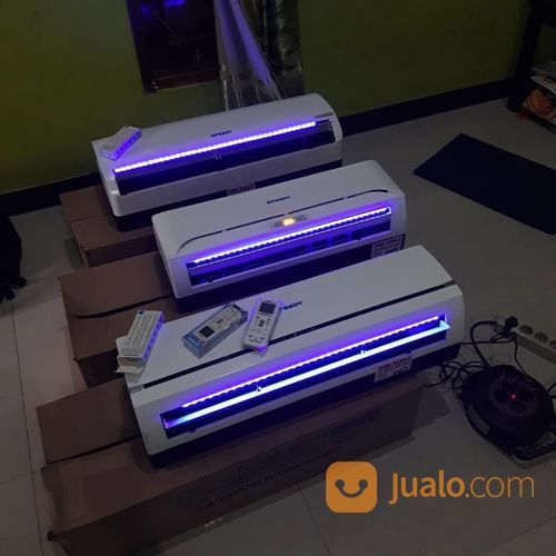 Kipas Angin Kekinian, Kipas AC Ukuran 2pk-3pk, Gambar Karakter, Remote, Minimalis