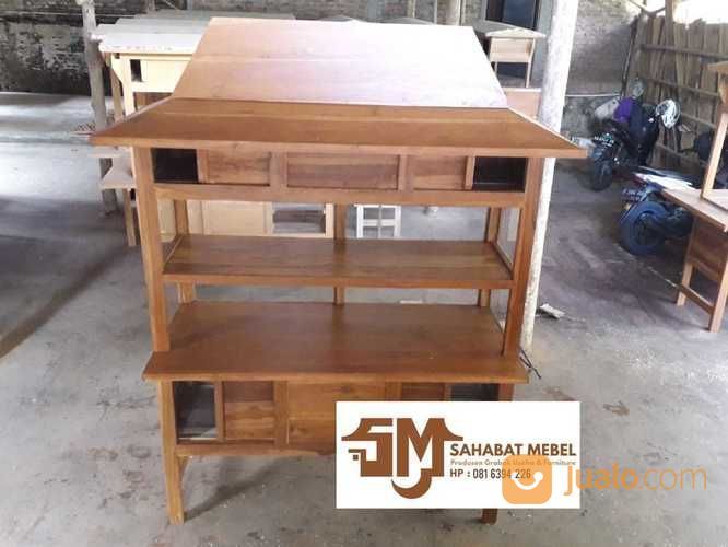 Gerobak Usaha Nasi Padang Bahan Kayu Mahoni Bukan Gerobak Alumunium
