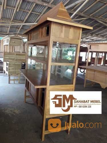Gerobak Usaha Nasi Padang Bahan Kayu Mahoni Bukan Gerobak Alumunium