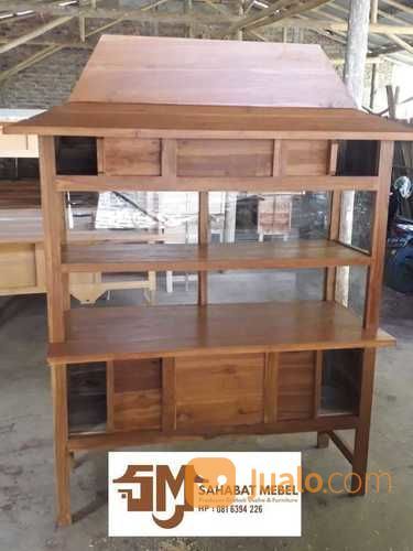 Gerobak Usaha Nasi Padang Bahan Kayu Mahoni Bukan Gerobak Rombong