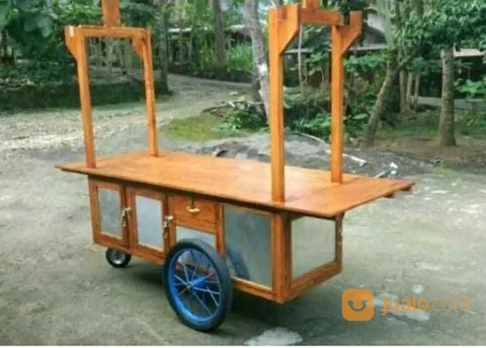Gerobak Pecel Lele Bahan Kayu Jati