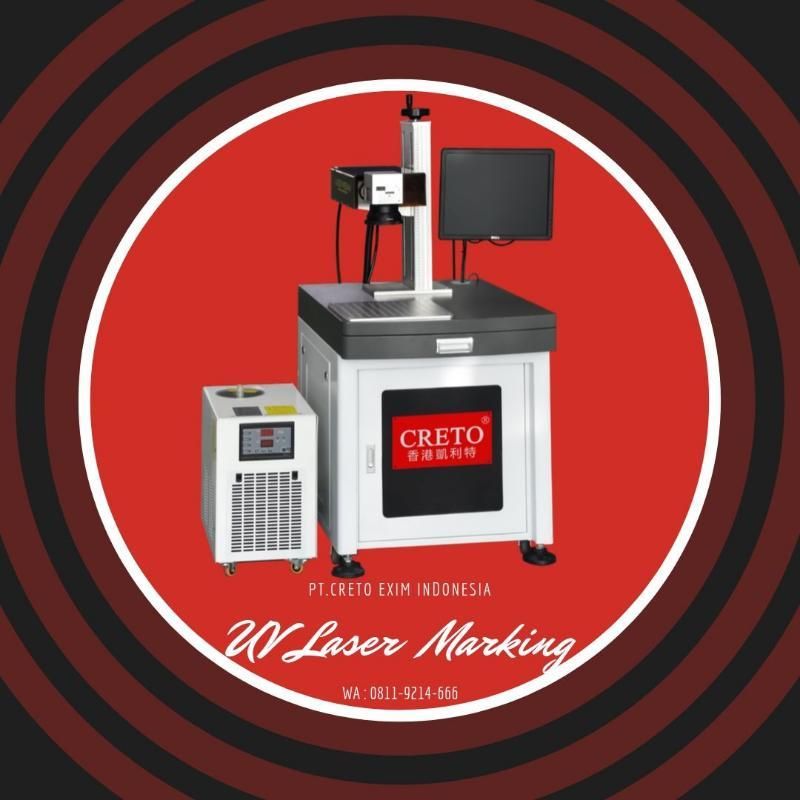Mesin Laser UV Creto / Marking Laser Plastik Kaca