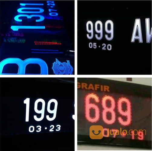 PLAT NOMER GRAFIR BISA NYALA DI ANGKA MERAH PUTIH BIRU UNGU