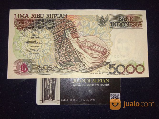 Uang Kuno Indonesia 5000 Sasando 1992