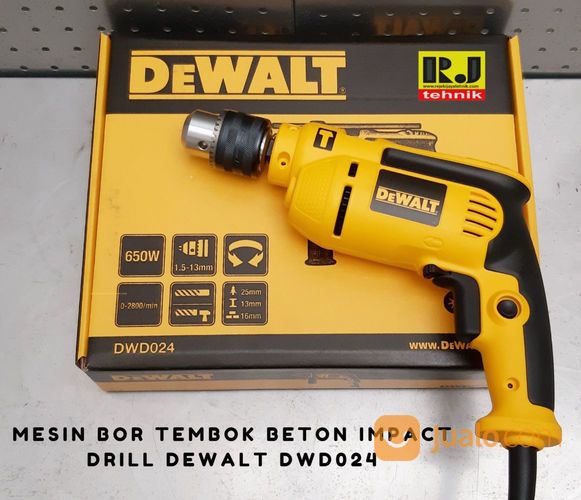 Mesin Bor Tembok Beton Impact Drill Dewalt DWD024