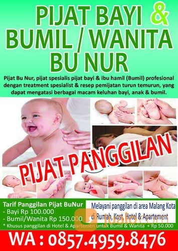Pijat Anak Panggilan Bu Nur Spesialis Bayi & Bumil Di Malang