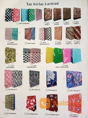 Paper Bag Polos Warna Warni Kertas Laminasi (149)