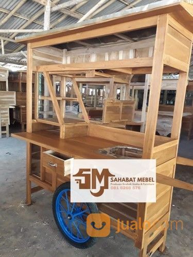 Rombong Soto Lamongan Kayu Mahoni