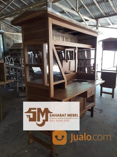 Rombong Soto Lamongan Kayu Mahoni