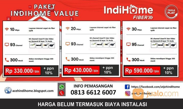 PEMASANGAN INDIHOME AREA ACEH