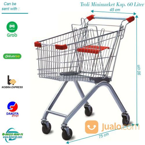 Troli Belanja 60 Liter Import - Trolley Minimarket