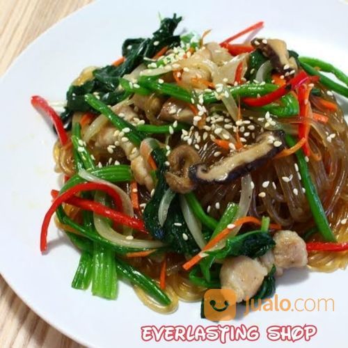 Arumi Japchae Cheese Buldak Instant Vermicelli Keju Mozzarella Daun Parsley Soun Bihun Ramen Ramyun