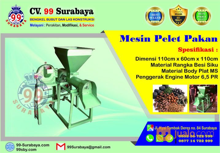 Mesin Pelet Pakan Ternak - 99 Surabaya