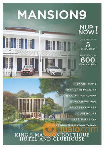 Mansion Nine Wiyung Surabaya Selatan, Rumah 600 Jutaan