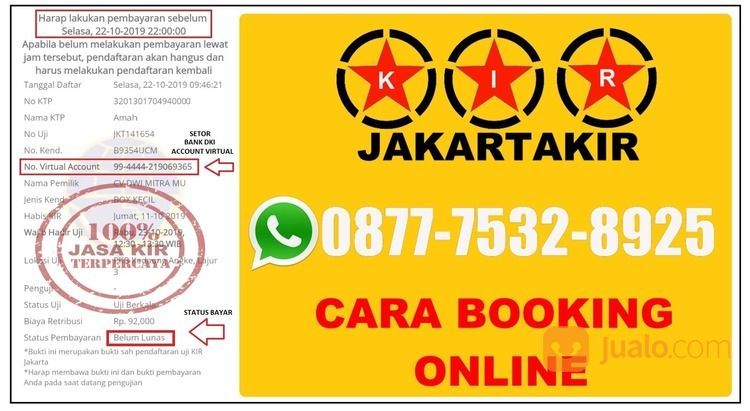 BIRO JASA KIR JAKARTA MURAH TERPERCAYA