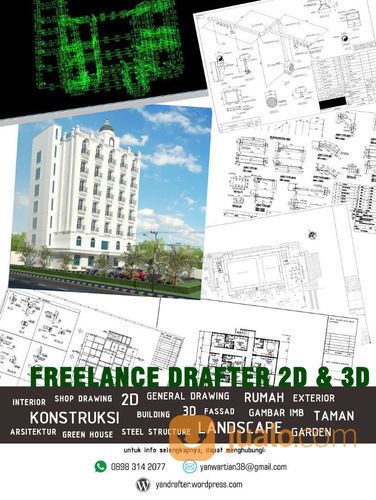 Jasa Drafter Freelance - Cikampek, Bandung, Bekasi, Jakarta