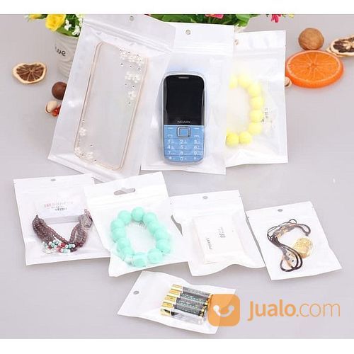 Plastik Klip Ziplock Putih 10 Cm X 18 Cm Tempat Wadah Aksesoris Perhiasan Cincin Kalung