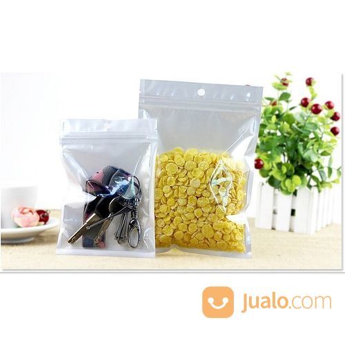 Plastik Klip Ziplock Putih 10 Cm X 18 Cm Tempat Wadah Aksesoris Perhiasan Cincin Kalung