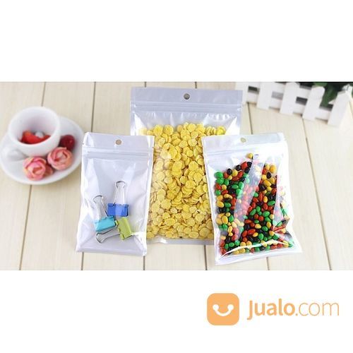 Plastik Klip Ziplock Putih 10 Cm X 18 Cm Tempat Wadah Aksesoris Perhiasan Cincin Kalung