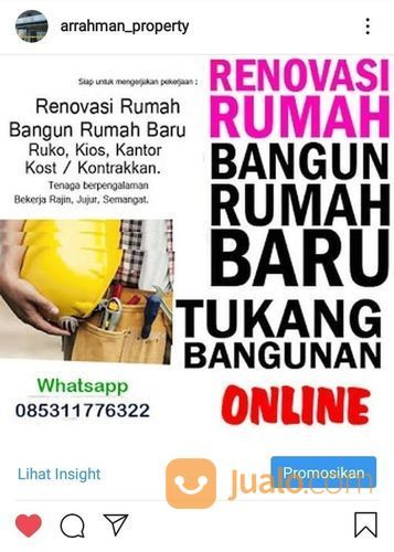 Tukang Bangunan Renovasi Rumah / Tukang Bangunan Murah