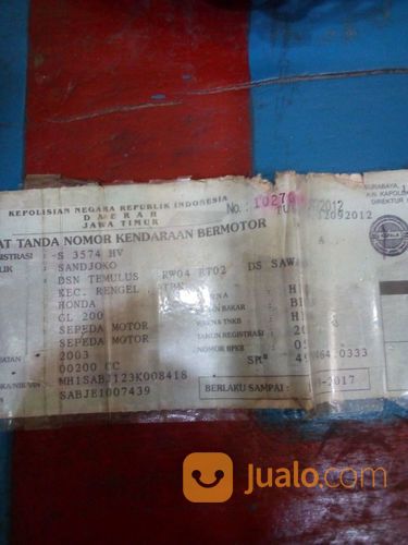 Motor Bekas Honda Tiger 2000