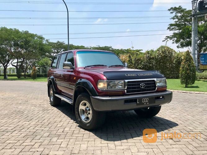 LAND CRUISER VX80 Turbo M/T 1997 Red Wine Asli L 90% Ors Cat Antik