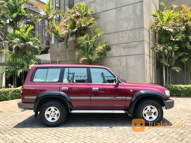 LAND CRUISER VX80 Turbo M/T 1997 Red Wine Asli L 90% Ors Cat Antik