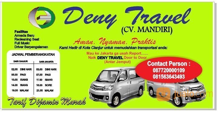 Deny Travel Cianjur - Jakarta - Bandara Soetta