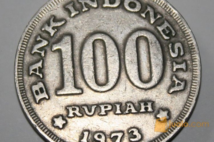 Uang Logam Tebal Rp 100 Tahun 1973